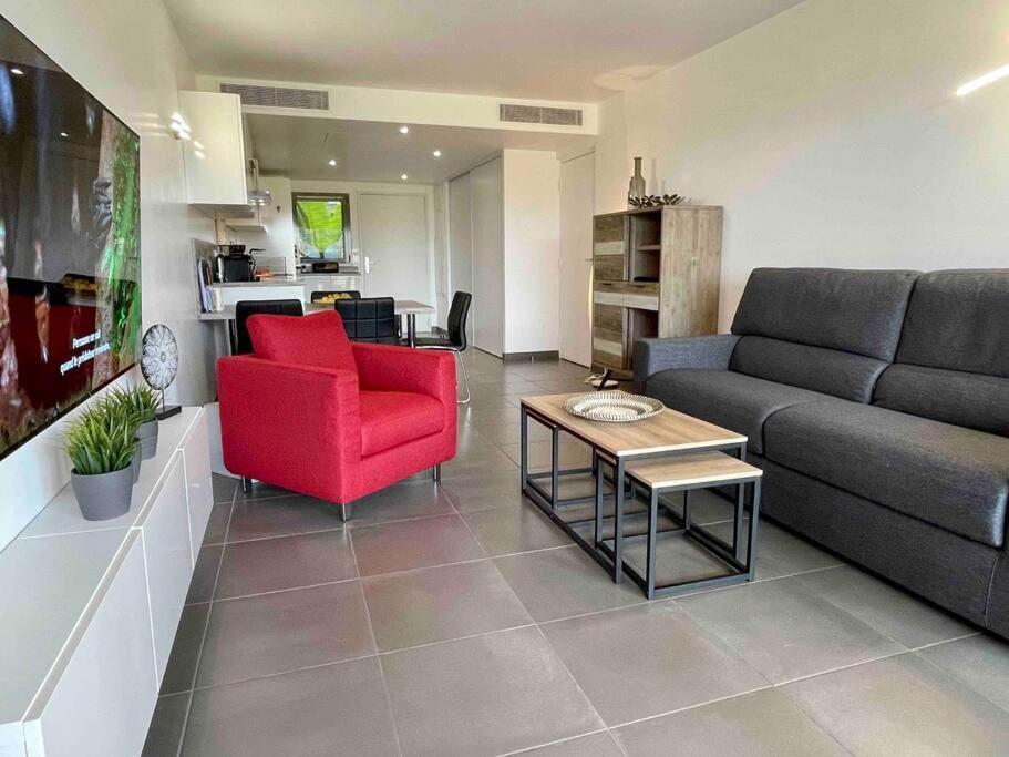 Superbe Appartement, Piscine, Vue Mer Et Montagnes Antibes Ngoại thất bức ảnh