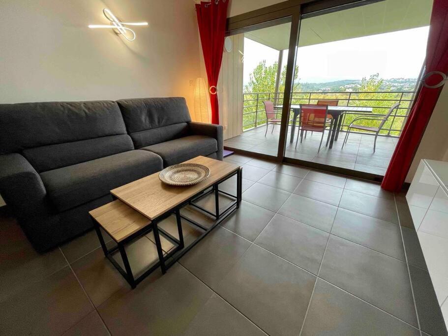 Superbe Appartement, Piscine, Vue Mer Et Montagnes Antibes Ngoại thất bức ảnh