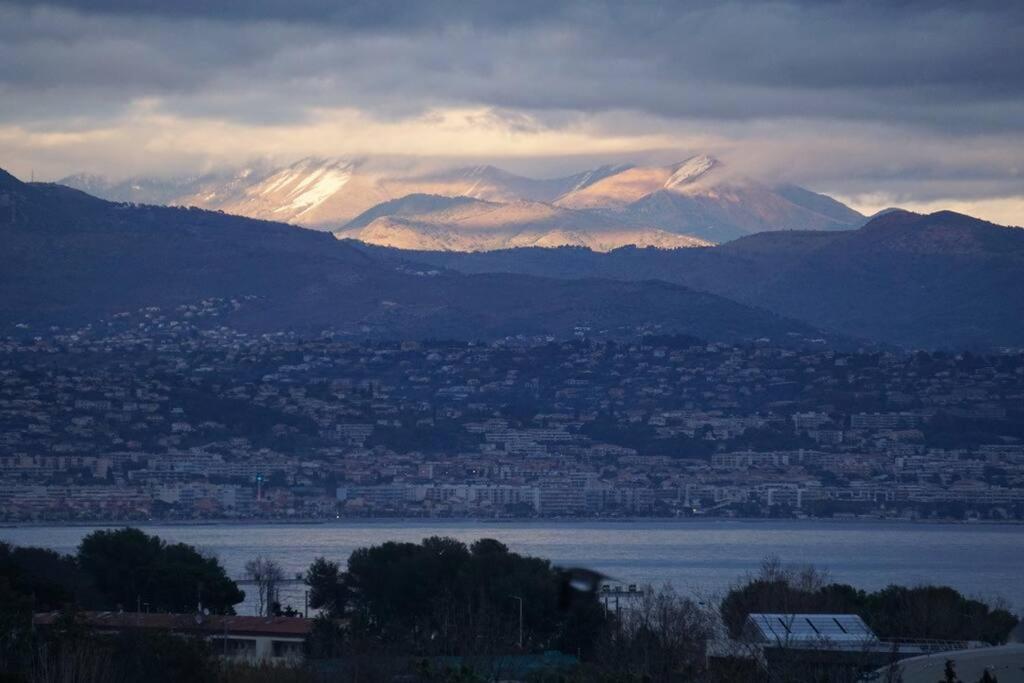 Superbe Appartement, Piscine, Vue Mer Et Montagnes Antibes Ngoại thất bức ảnh