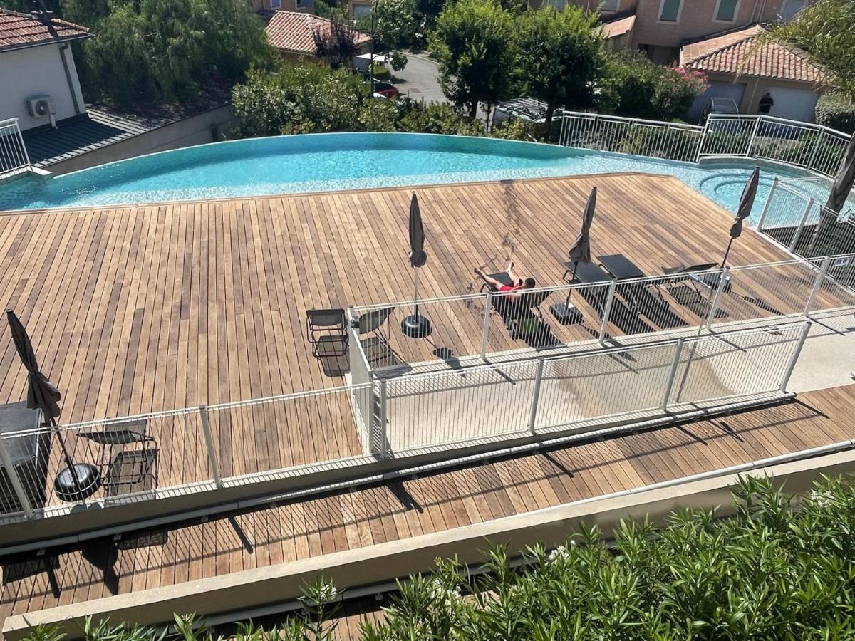 Superbe Appartement, Piscine, Vue Mer Et Montagnes Antibes Ngoại thất bức ảnh